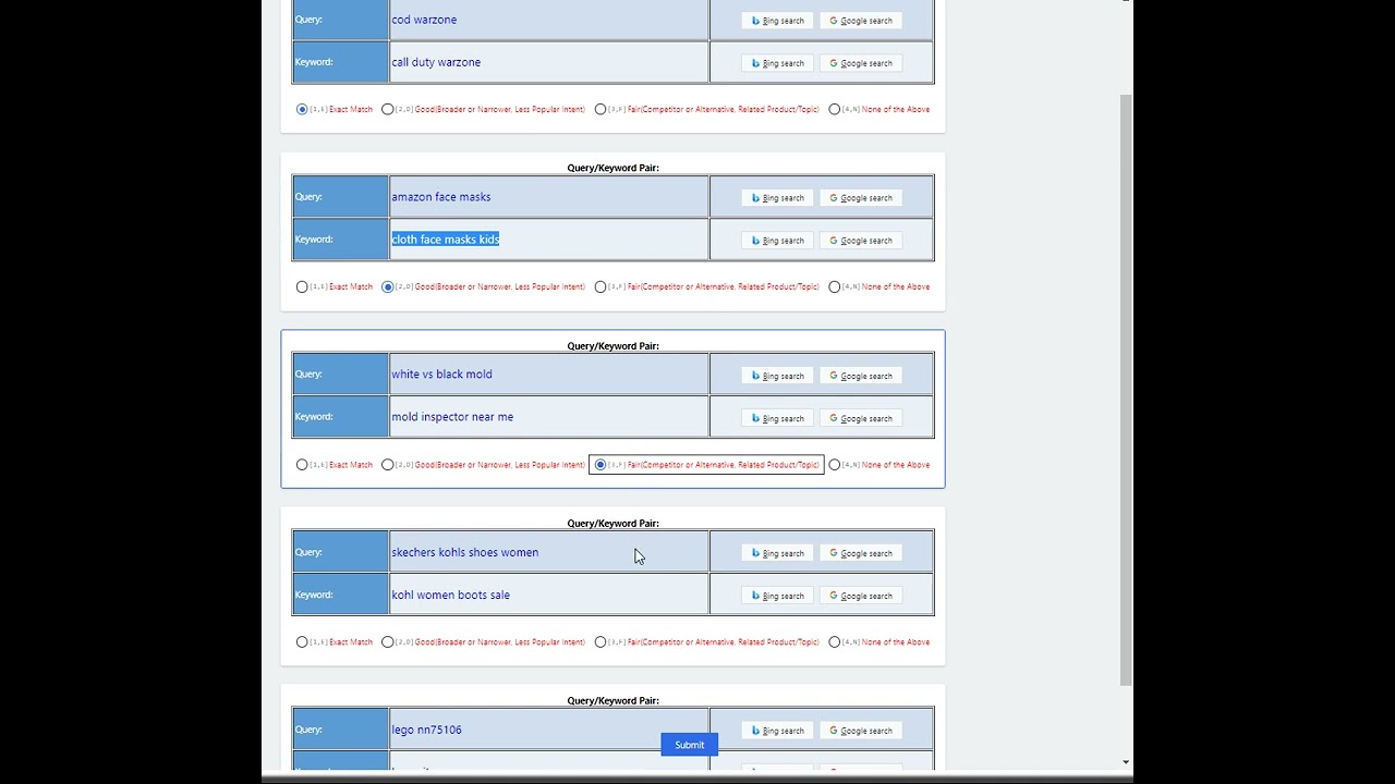 UHRS Qualification on Are these terms a good match (TA KW) (English).