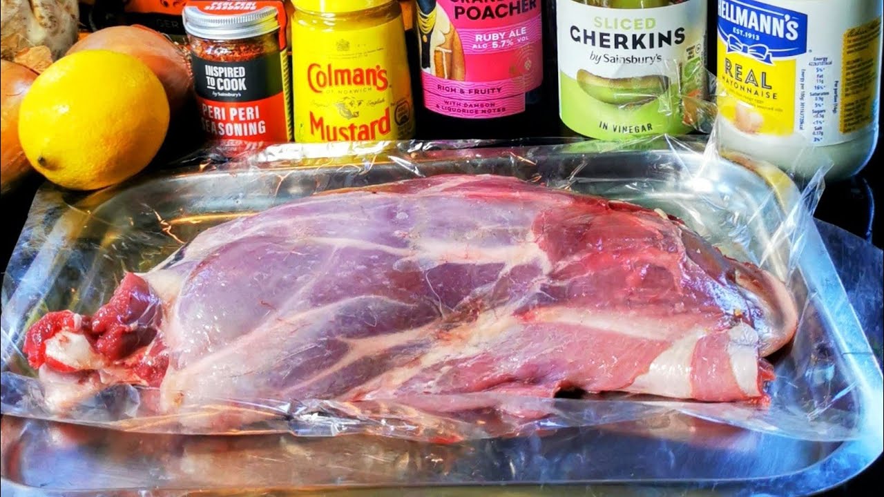 Slow roasted shoulder of Venison. Pulled shoulder of Venison. How to cook a shoulder of Venison.