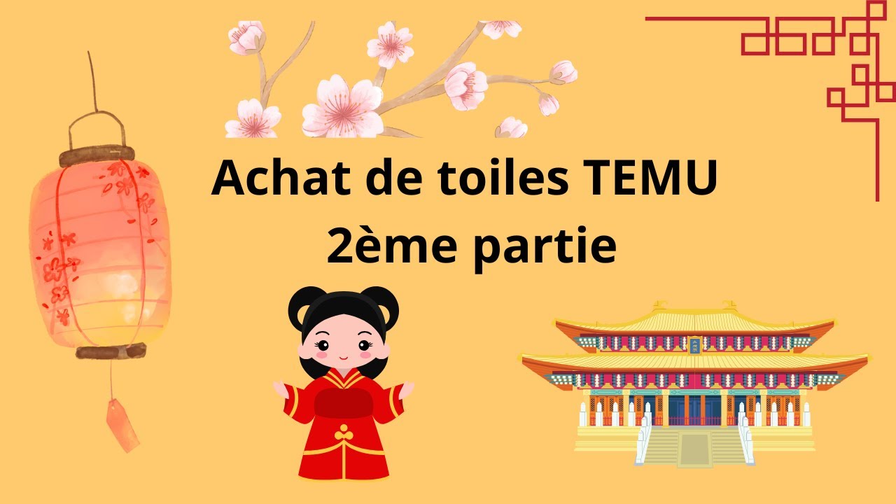 Achat de toiles Temu partie 2 #pointdecroix #crossstitch #unboxing