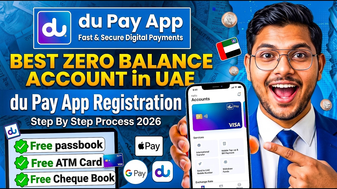 du Pay Account Opening Online 2026 | Zero Balance Account in UAE | Full Registration Guide 2026