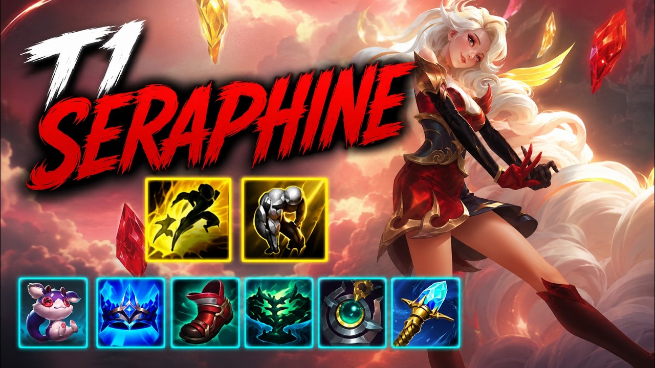 New SKT T1 Seraphine Support Gameplay
