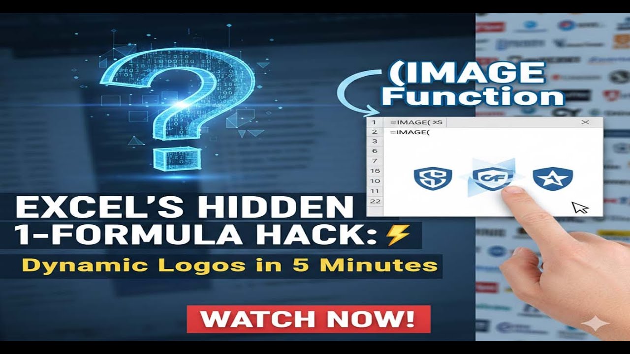 Excel&rsquo;s Hidden 1-Formula Hack: Dynamic Logos in 5 Minutes (IMAGE Function)