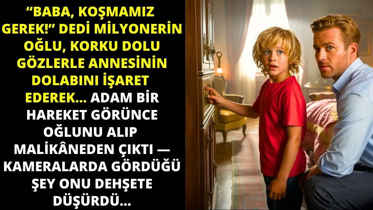 ＂BABA, KOŞMAMIZ GEREK!＂ dedi milyonerin oğlu, annesinin dolabını işaret ederek......