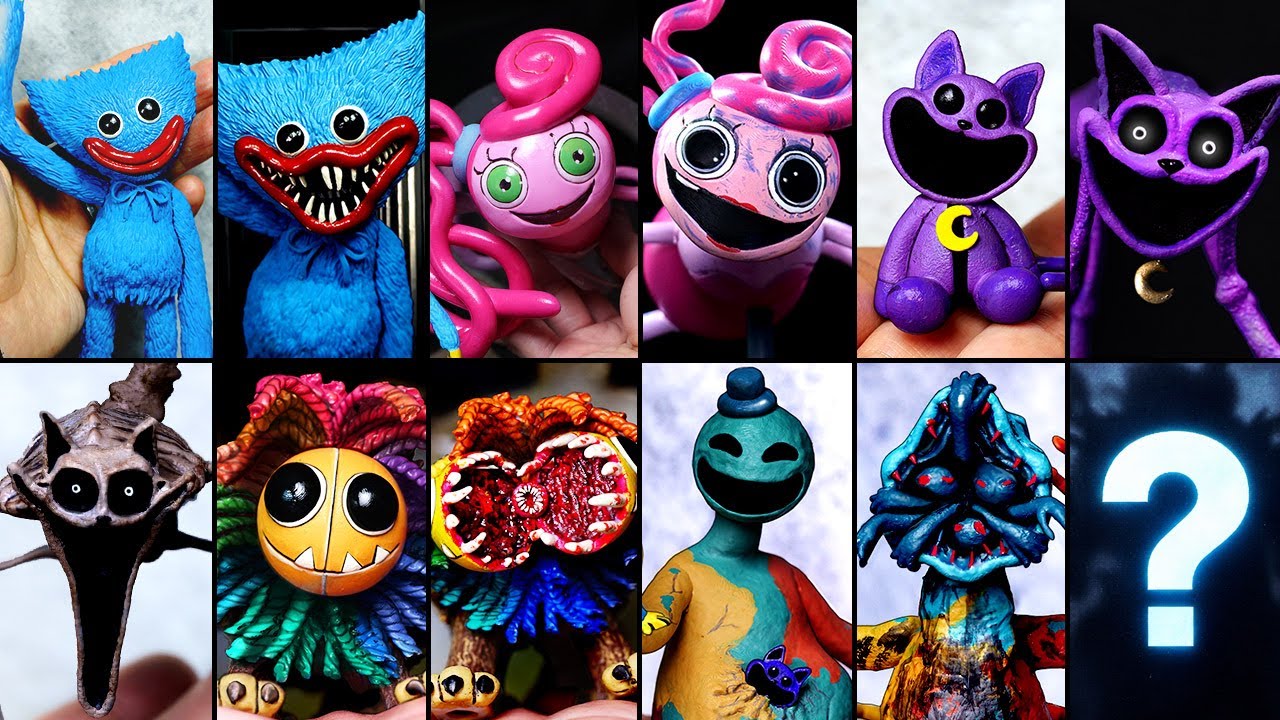WATCH THIS before Chapter 5! Making ALL Poppy Playtime BOSSES Sculptures (Ch 1-4) 🌀