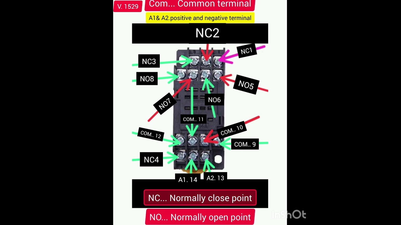 explain 14 pin relay  l relay wiring  l relay circuit diagram l 