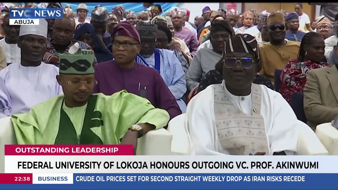 Federal University Of Lokoja Honours Outgoing VC. Prof. Akinwumi
