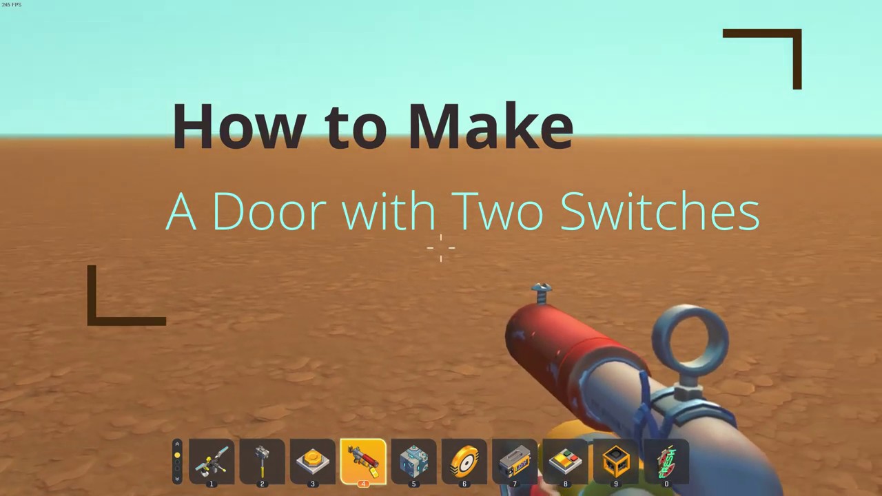 How to have two switches on the same door in Scrap Mechanics