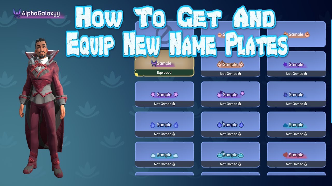How To Get And Equip New Name Plates