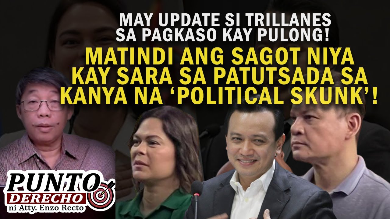 TRILLANES: MATINDI ANG SAGOT NIYA KAY SARA SA PATUTSADA SA KANYA NA ‘POLITICAL SKUNK’!