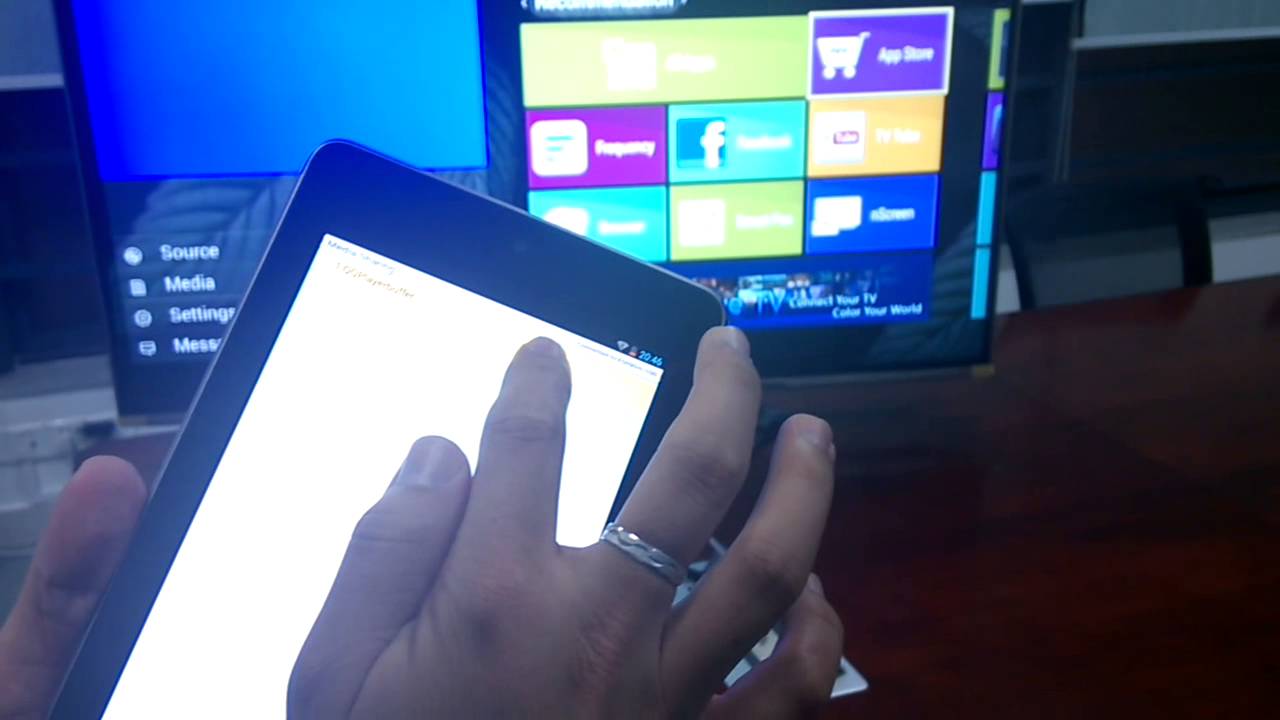 My nScreen+ Introducion,How to connect smart phone to smart TV and share media