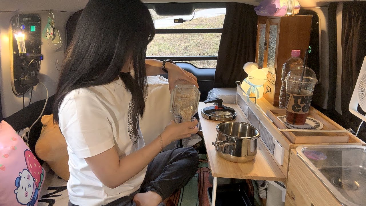 창문에 환기창 설치하고, 예산에서 차박하며 두번째 압력솥 밥 도전하다!