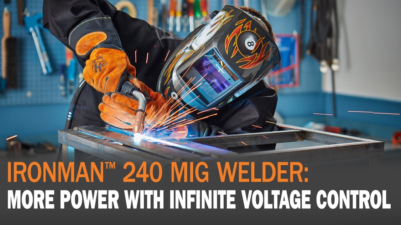 IronMan&trade; 240 MIG Welder: More Power with Infinite Voltage Control