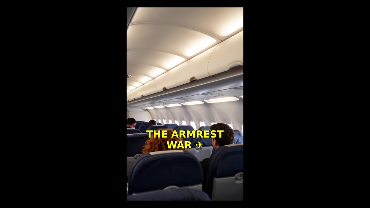The Armrest War That Almost Ended Them ✈️😂 #shorts