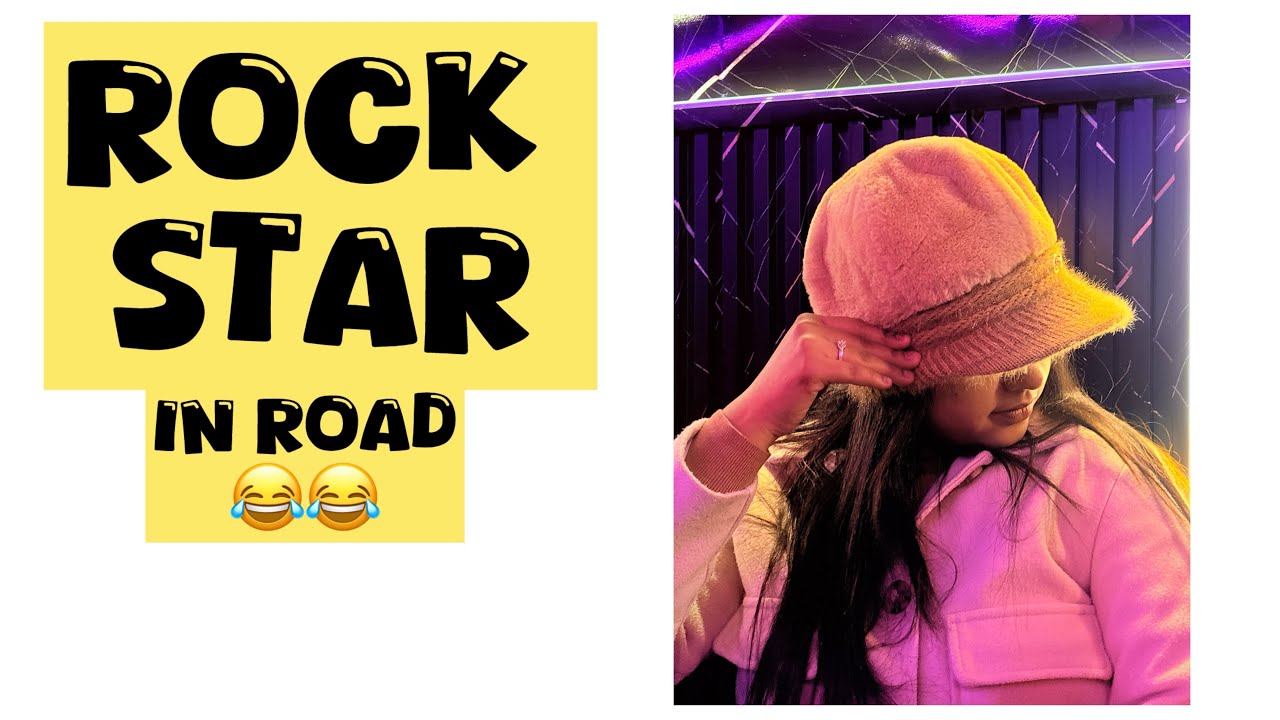 Rock star in Road 😂😂