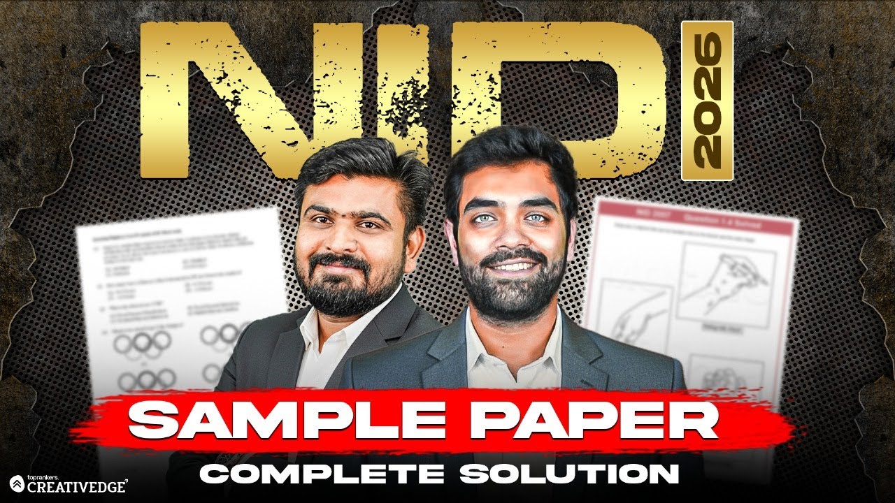 Don’t Attempt NID 2026 Blindly | Solve This NID 2026 Sample Paper First (Complete Solution ) Live