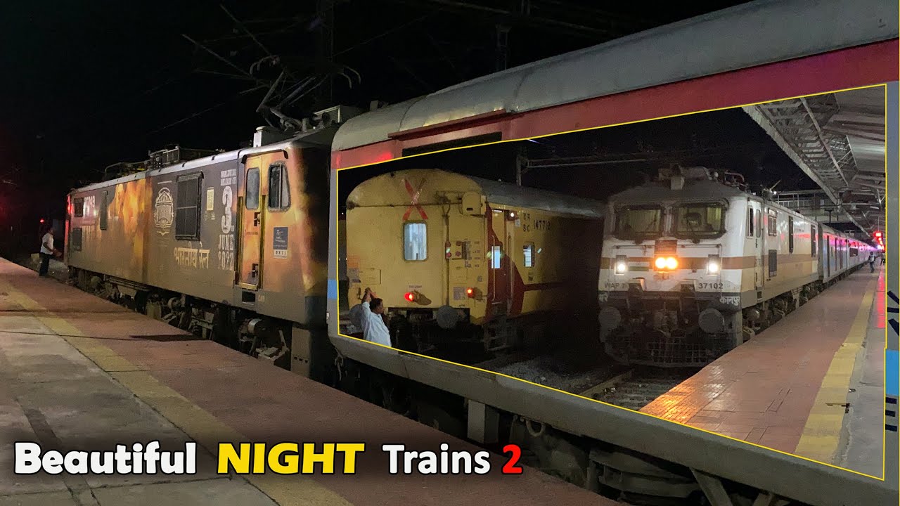 Beautiful NIGHT Trains 2 | FATV EPISODE No 109 | Arrival & Departure I AP +Chennai MAIL + VB Etc. IR