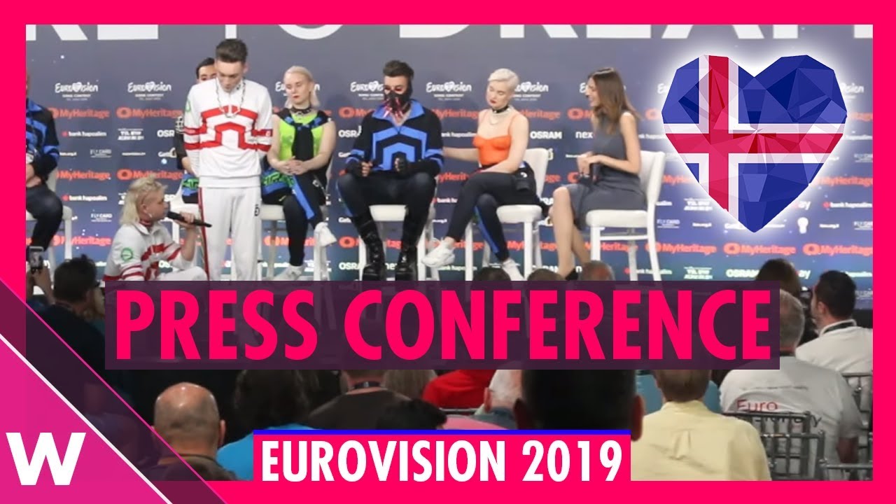 Iceland Press Conference: Hatari “Hatrið mun sigra”  @ Eurovision 2019 second rehearsal