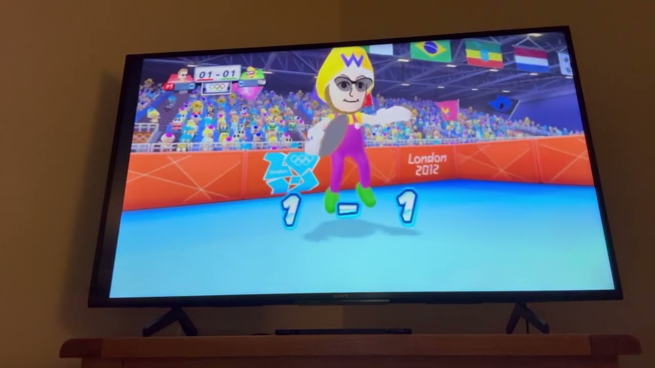 @Wario2003 and me going against each other in the final of table tennis for the gold medal🥇