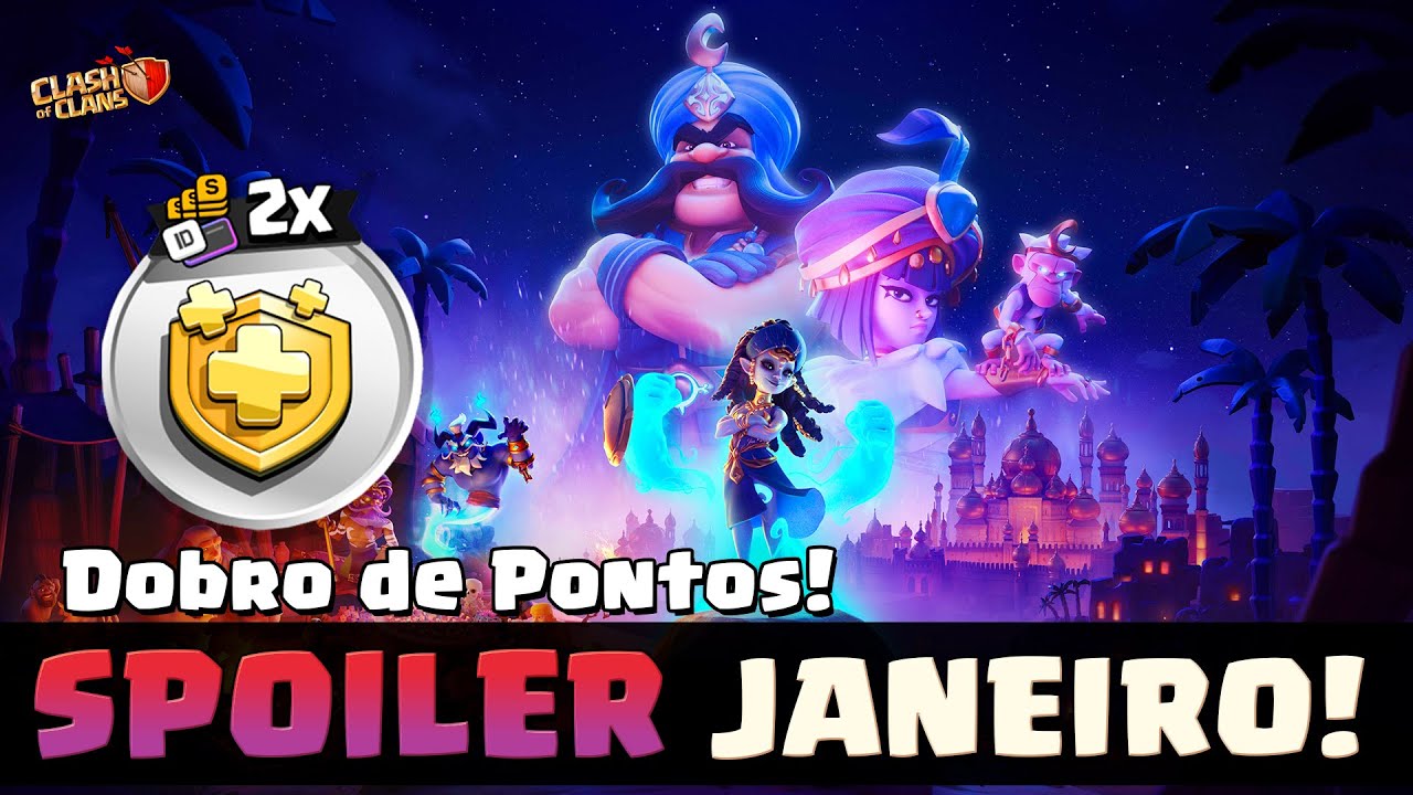 SPOILER! Skins da Temporada de JANEIRO no Clash of Clans 👀🔥