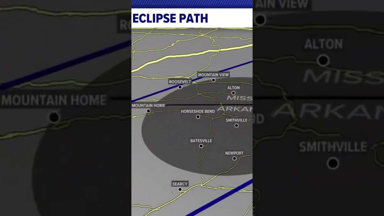 2024 Solar Eclipse Path through United States