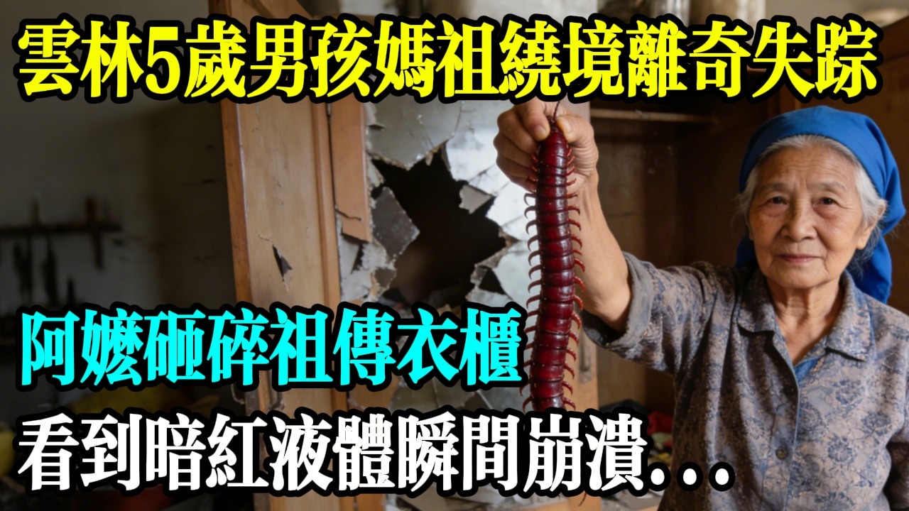 雲林5歲男孩媽祖繞境時離奇失蹤，阿嬤砸碎祖傳衣櫃，看見暗紅液體瞬間崩潰…#民間故事 #時光故事匣