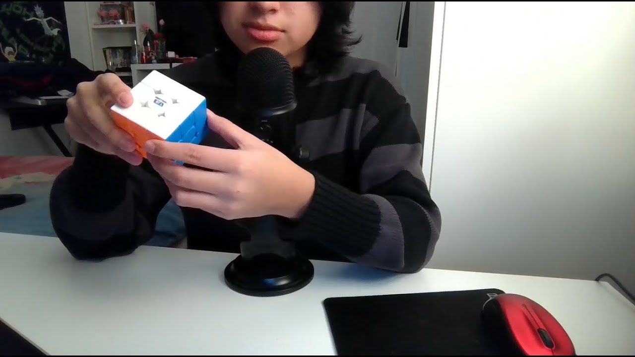 ASMR Playing with my Rubik's Cube + rambling!