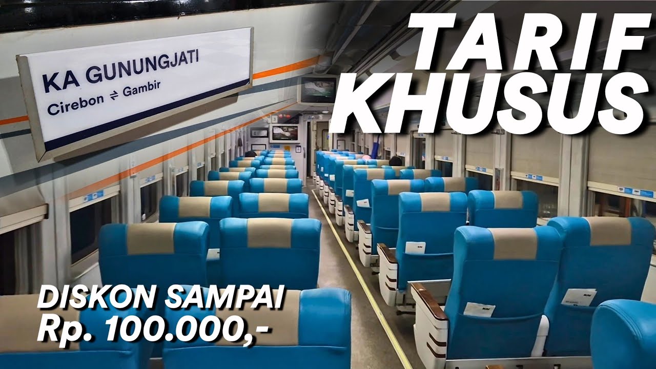 AKHIRNYA BISA MURAH MERIAH NAIK KERETA INI‼️ KA GUNUNGJATI Tarif Khusus