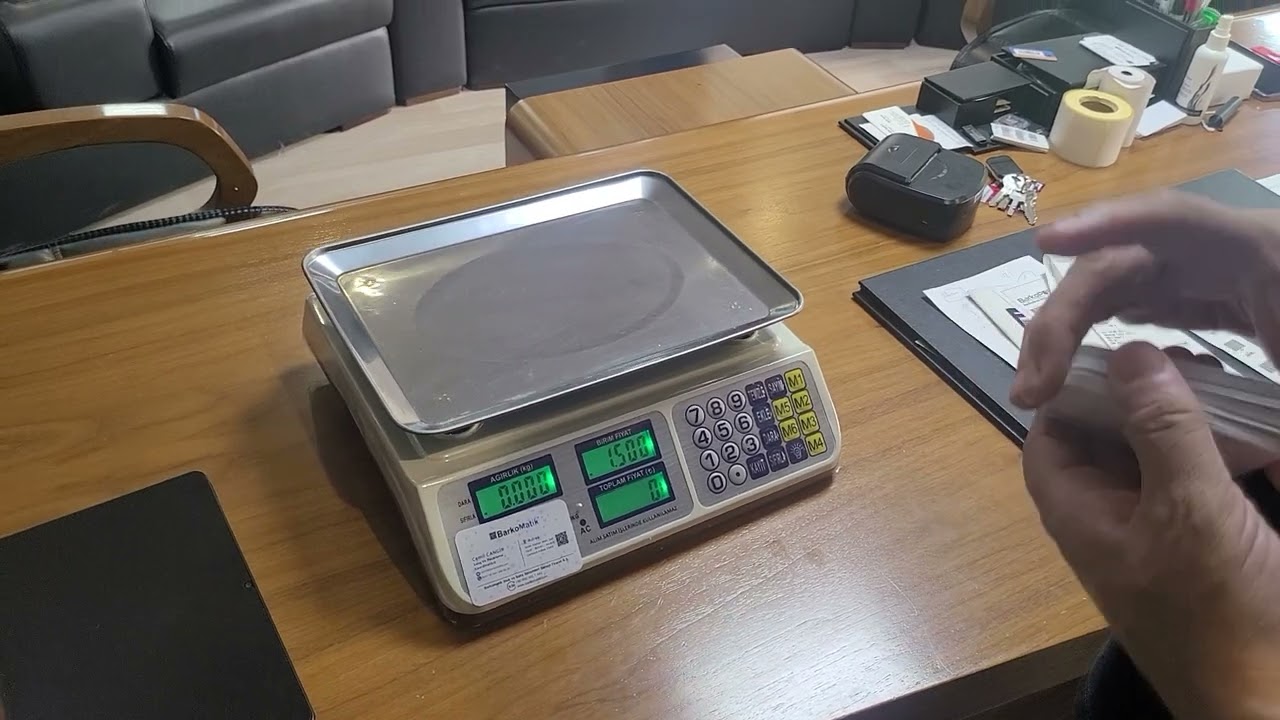 barkomatik sayım terazisi 40 kg 2 gr