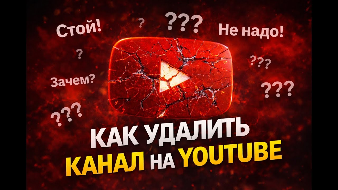 Как удалить канал на YouTube (ПОЛНОСТЬЮ)