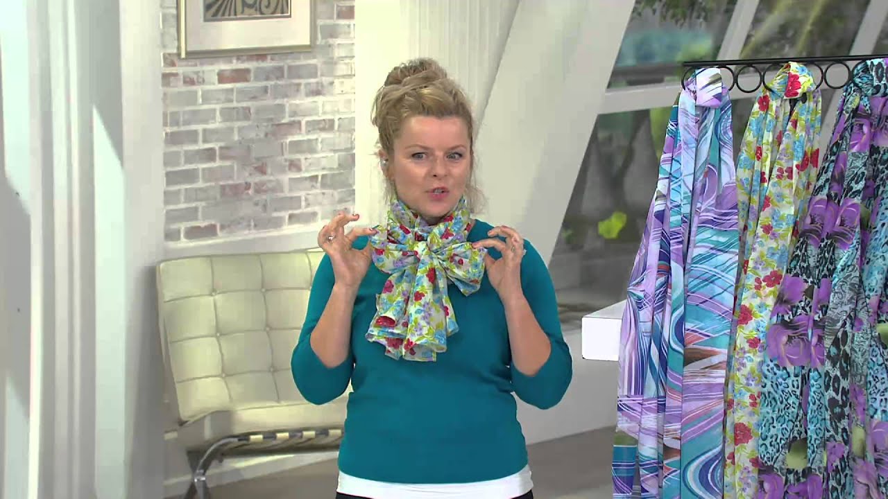 ZenSity Lotus Loop Easy-Style Chiffon Scarf with Dan Hughes