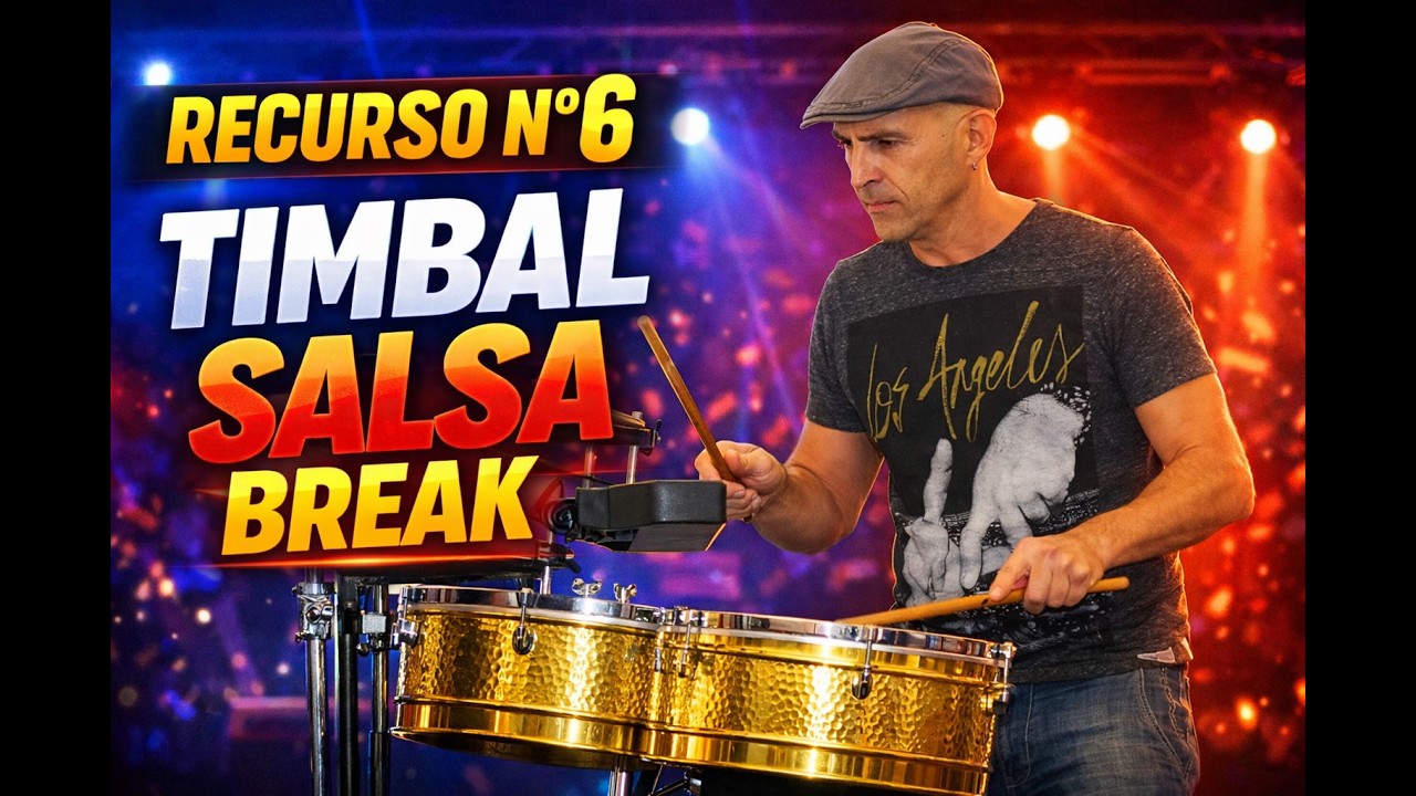 Salsa timbal break 🔥RECURSO #6 Afro-Cuban timbales lesson + FREE PDF