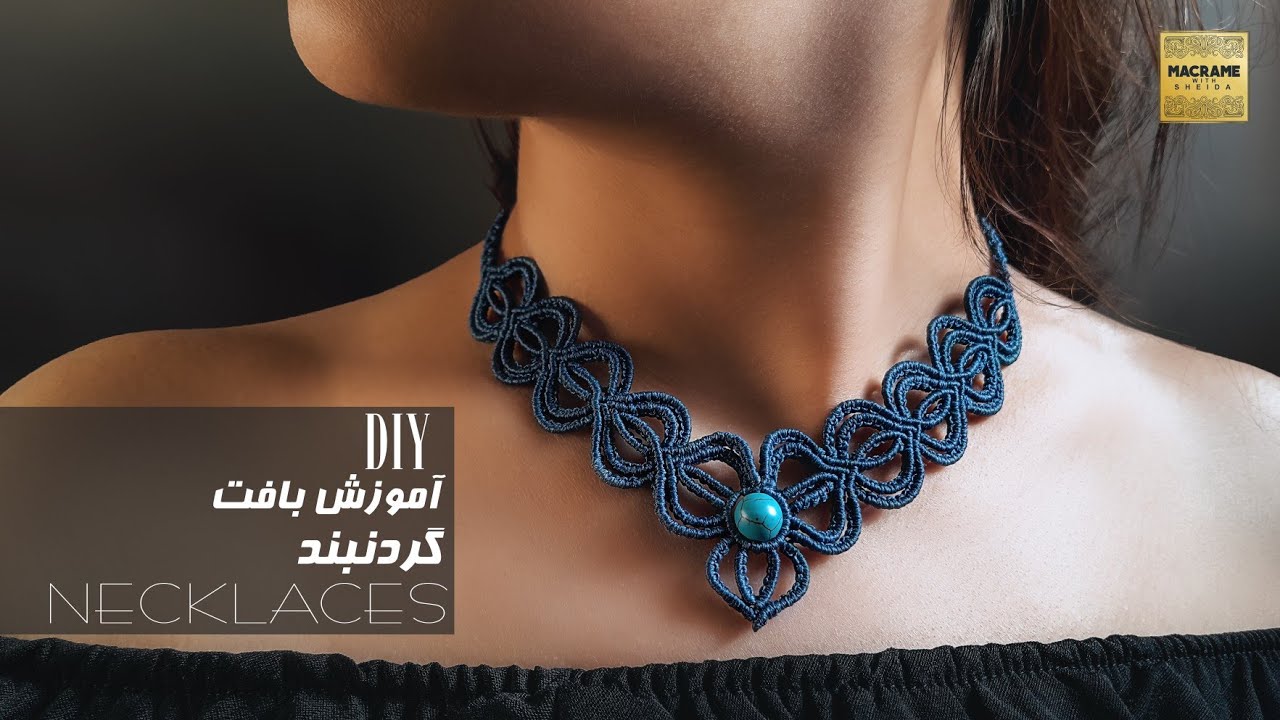 Macrame necklace tutorial|Diy jewelry|how to make a necklace