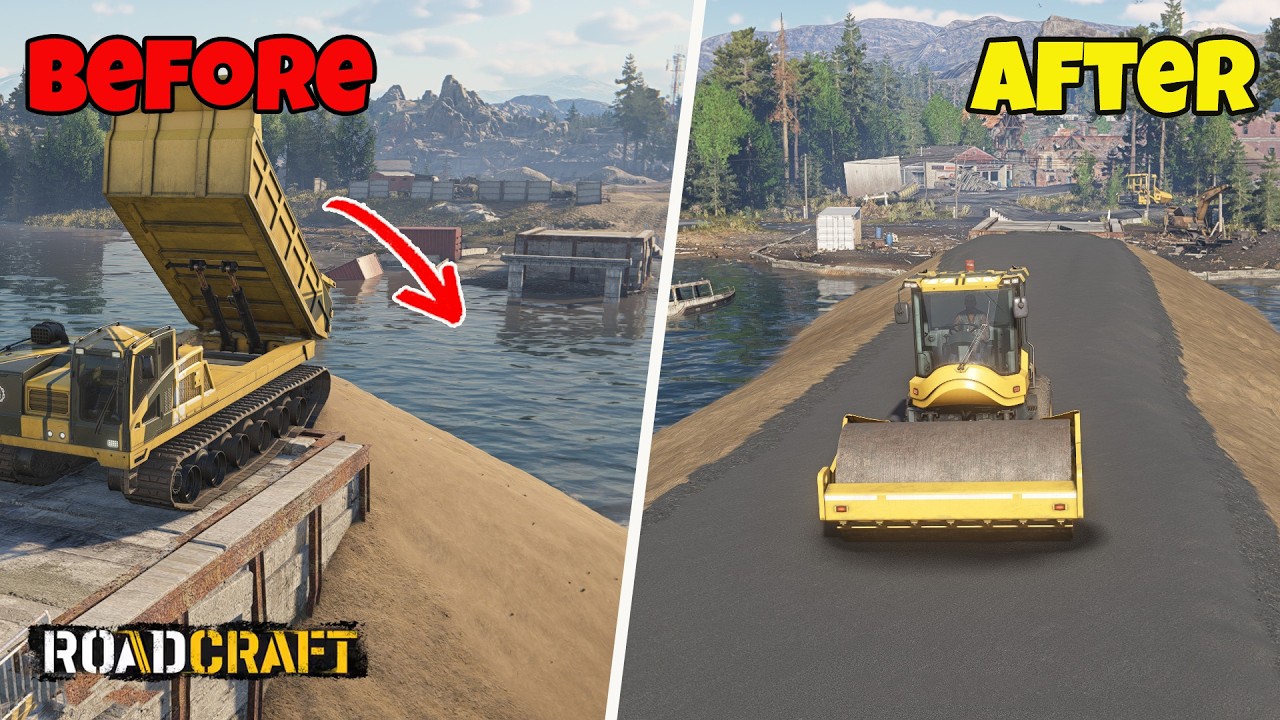 RoadCraft - I Built an INSANE Highway Across a Massive River! (4K)