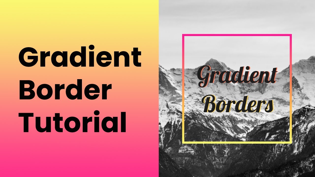 CSS Border Gradient Tutorial