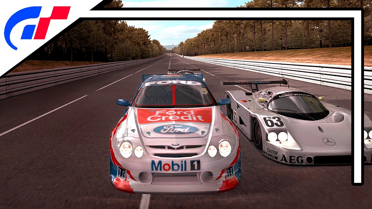Gran Turismo 4 Spec II - Le Mans - Ford Falcon XR8 vs Sauber Mercedes C9