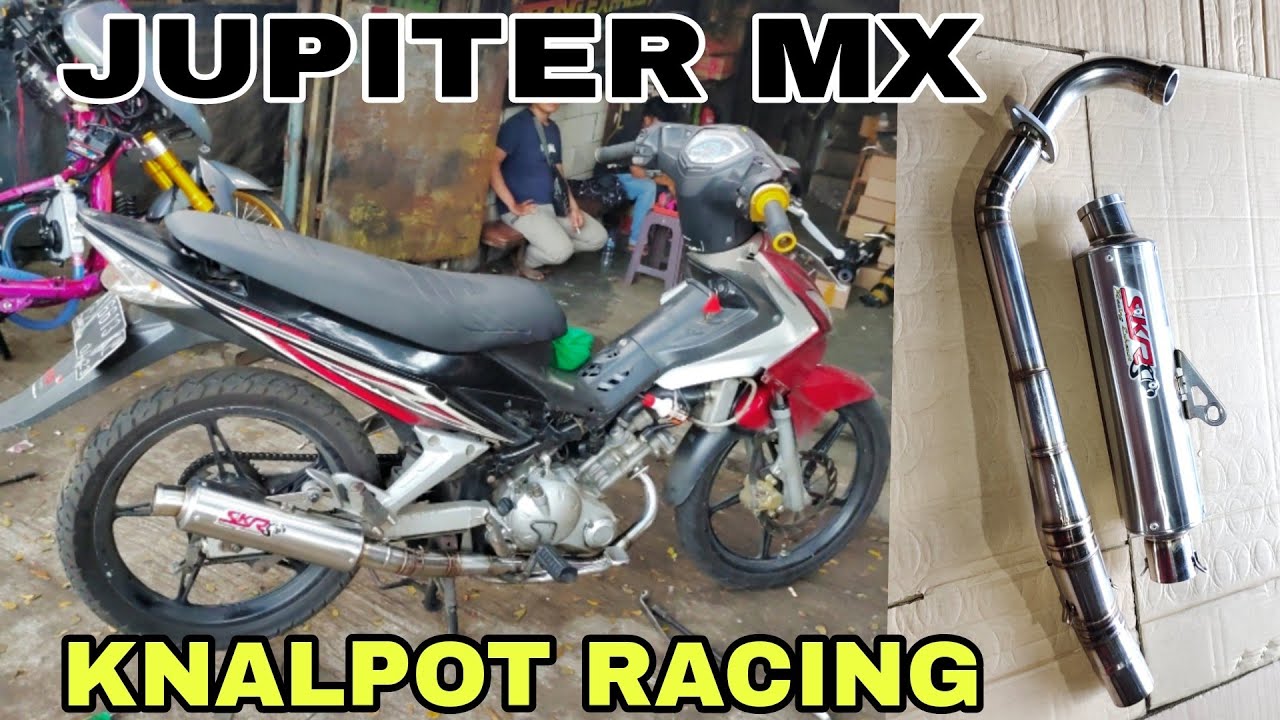 KNALPOT RACING FULL STENLIS UNTUK MOTOR YAMAHA JUPITER MX BUATAN BENGKEL SKR RACING EXHAUST
