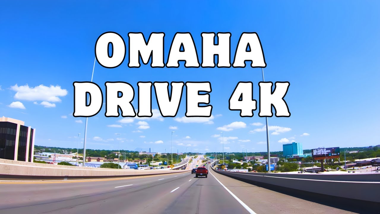 Drive Tour 4K | Fwy 6 , Interstate 680, Interstate 80 & Interstate 480, Omaha, Nebraska, USA | 2024