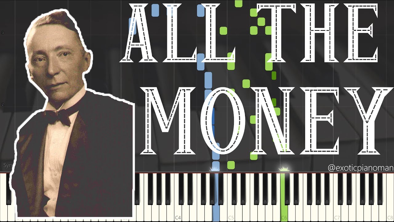 Charles L. Johnson - All The Money (Solo Ragtime Piano Synthesia)