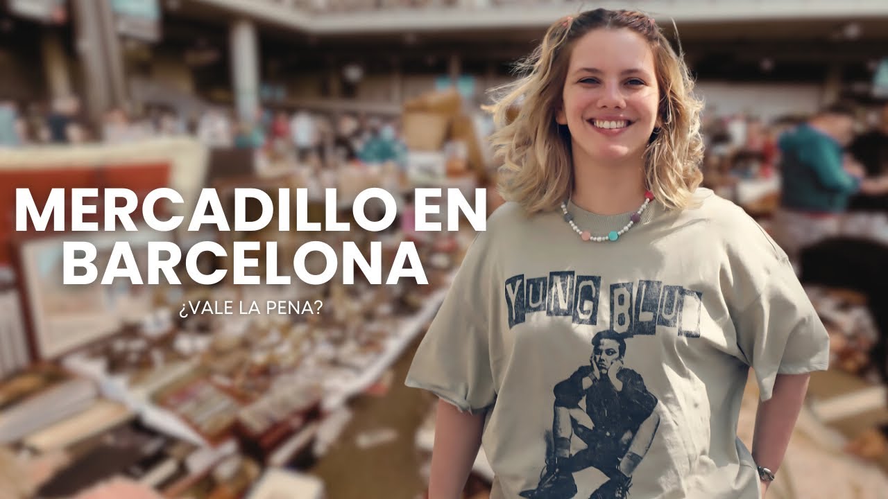 Visitando el MERCADILLO mas FAMOSO de BARCELONA