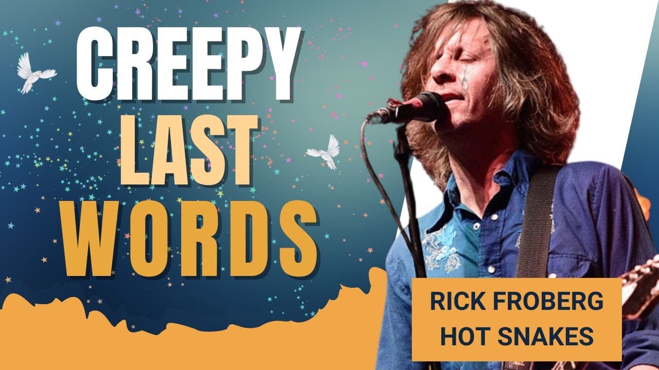 Rick Froberg singer for San Diego band Drive creepy Last Words Before He Died@CelebritiesBiographer