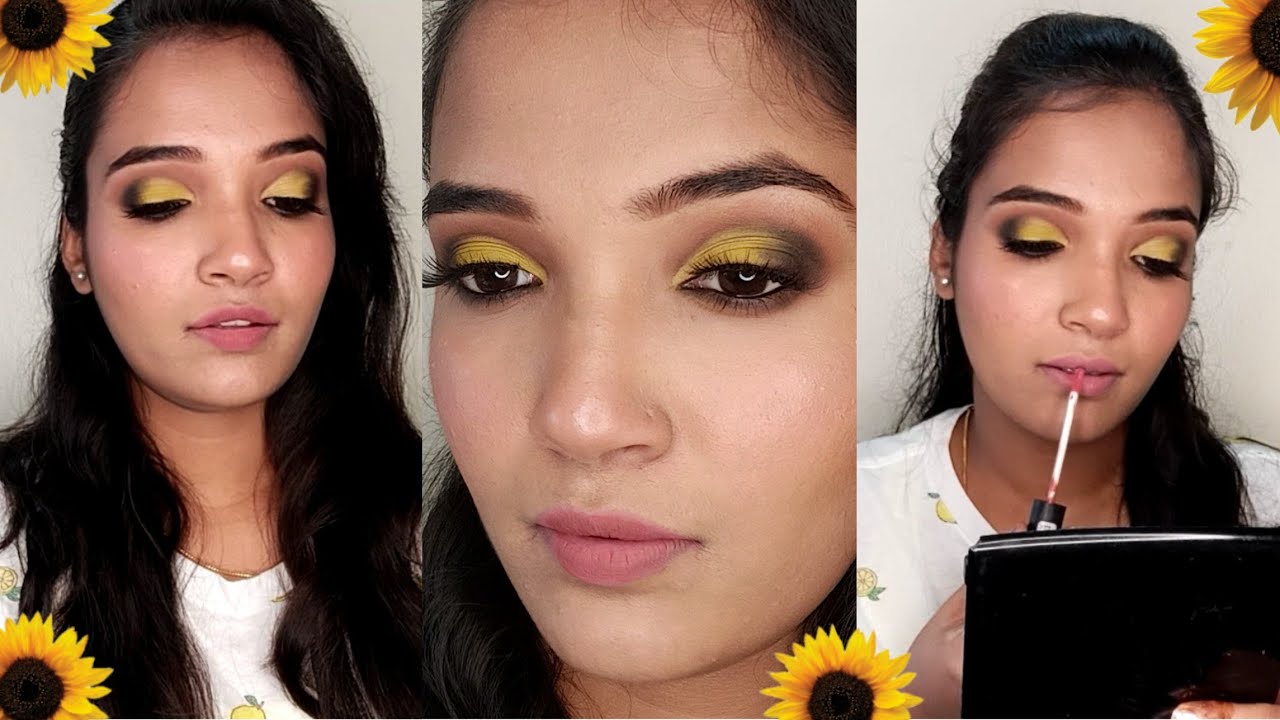 💛🌻Easy Yellow Eye Makeup Tutorial🌻💛 || Beauty with Manisha 2020