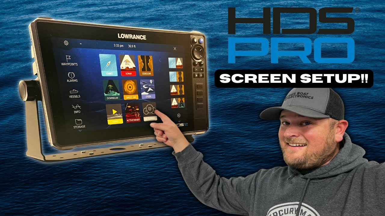 Настройте ЭКРАН на НОВОМ Lowrance HDS Pro!!