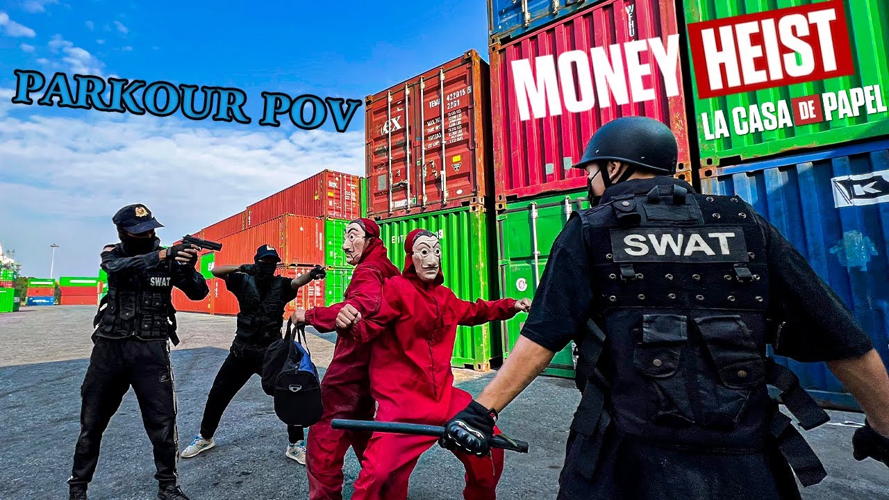 Money Heist Parkour vs POLICE Escape Chase || ''Rescue Teammates'' (Epic Live Action POV) 2.0