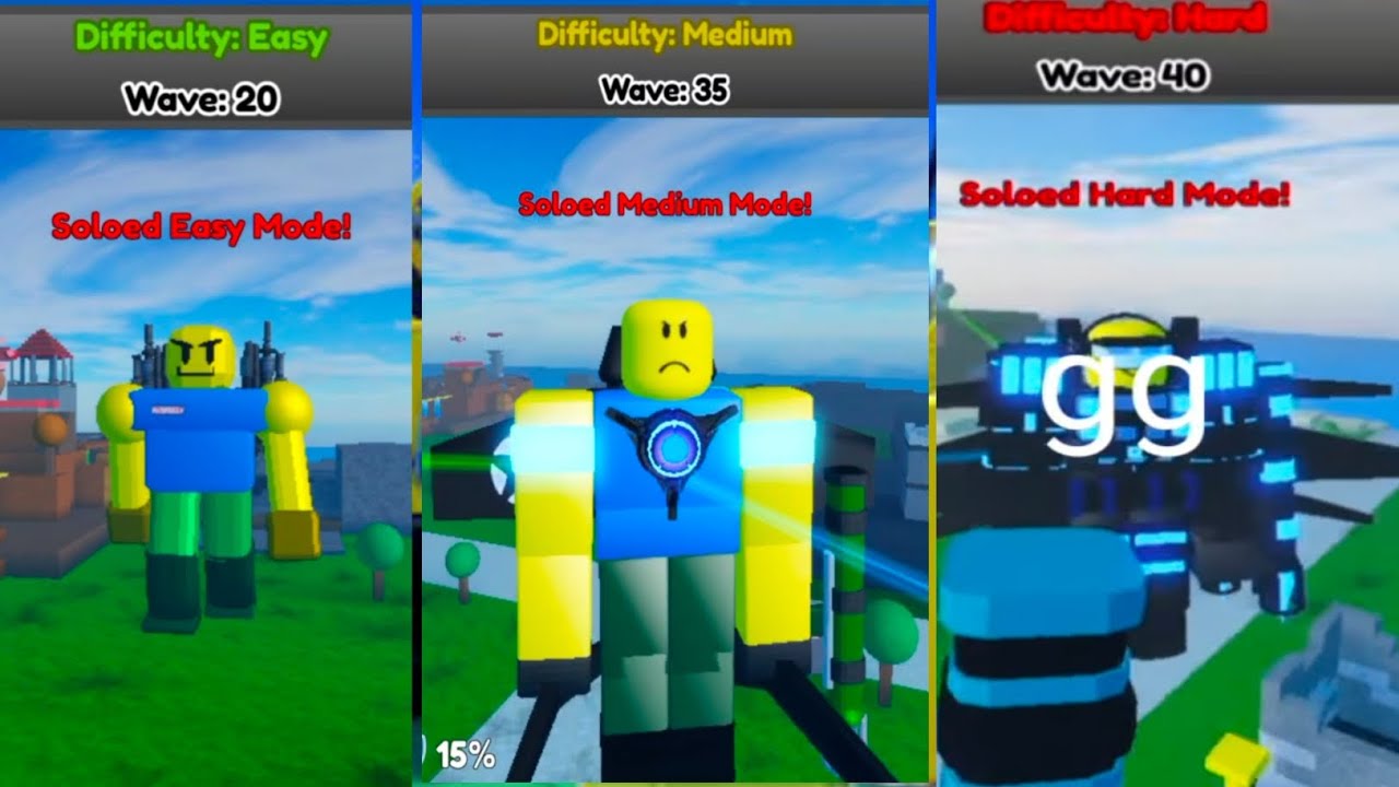 (no commentary) Full video Soloing all Game mode completing Titan bloxxer and wars titan noob Quest 