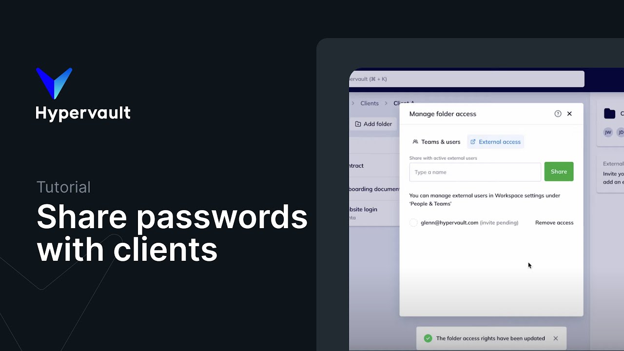 How to share passwords or other sensitive data with your clients