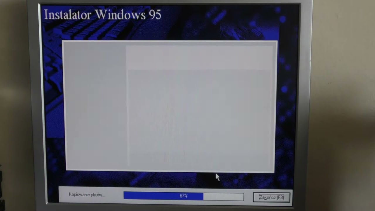 Instalacja Windows 95 na 486DX2 66MHz 4Mb ram