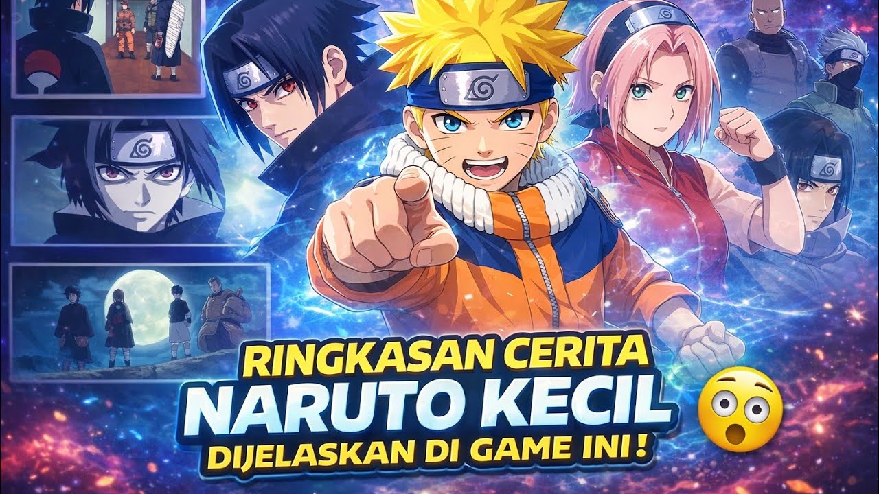 Ringkasan cerita naruto kecil dijelaskan di game ini😮