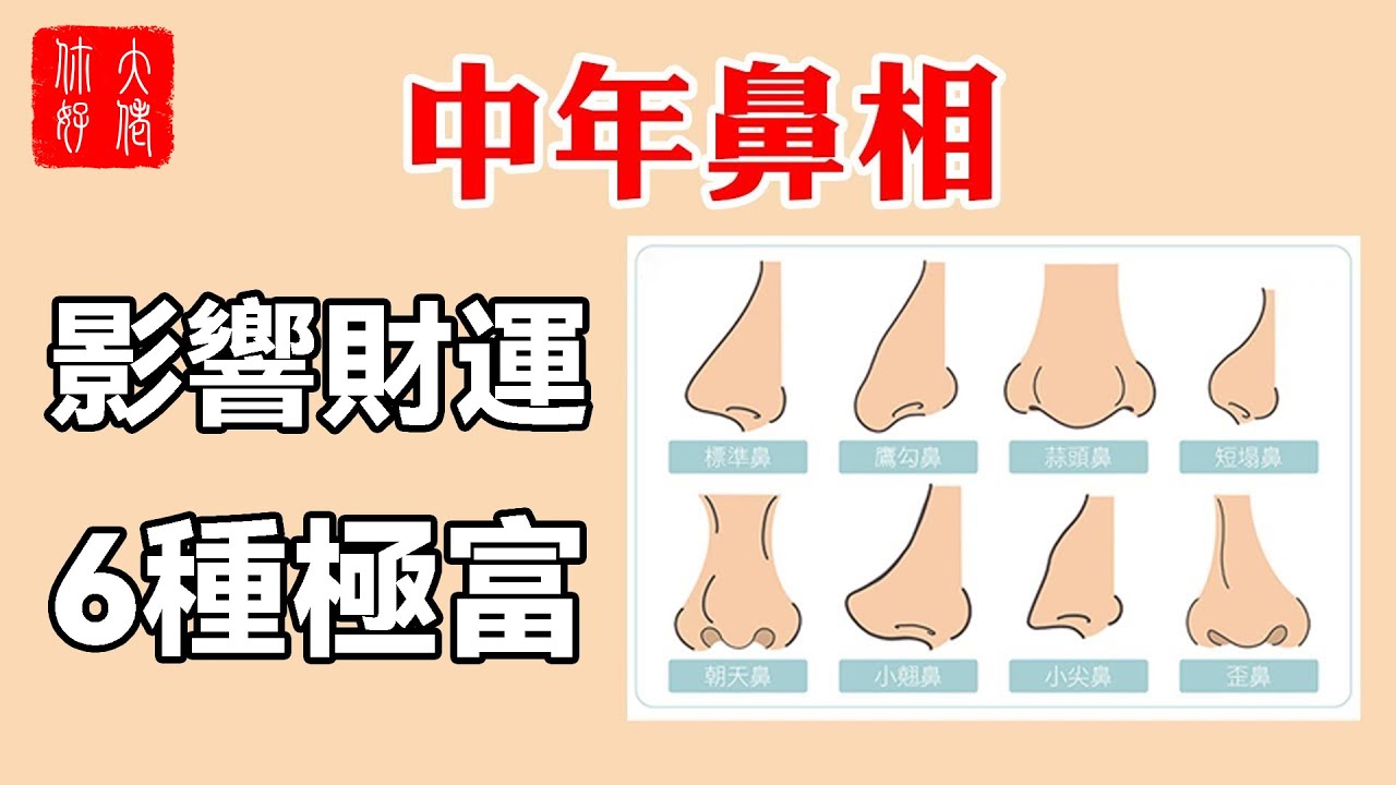影響中年財運的15種鼻相，6種極富9種極窮，你是哪一種？#大佬你好啊