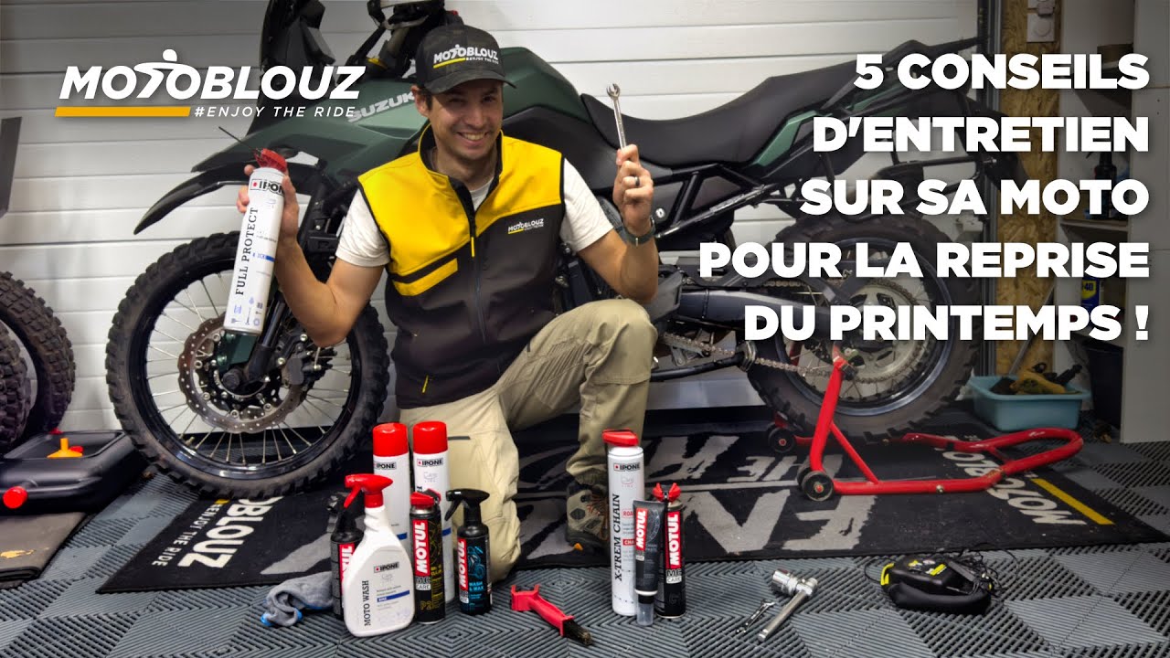 5 CONSEILS afin de V&Eacute;RIFIER et ENTRETENIR sa MOTO avant la REPRISE du PRINTEMPS !!