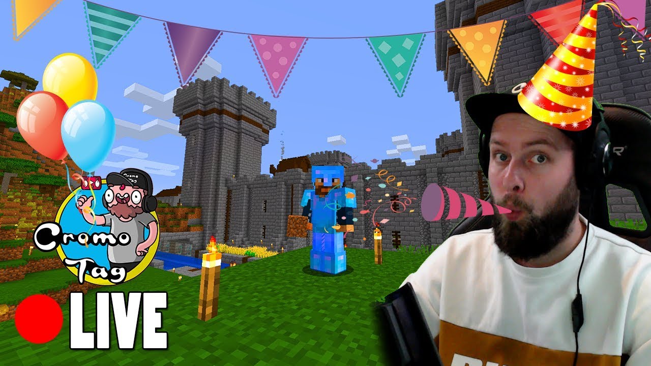 MIJN VERJAARDAG VIEREN MET DE KIJKERS! (Minecraft Stream)